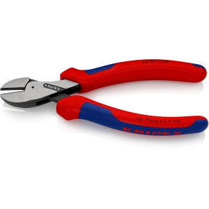 Кусачки бокові (бокорізи) компактні X-Cut, діаметр 12,0мм, 160мм KNIPEX 73 02 160 SB, фосфатовані