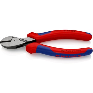 Кусачки бокові (бокорізи) компактні X-Cut, діаметр 12,0мм, 160мм KNIPEX 73 02 160 SB, фосфатовані