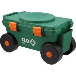Сидіння обертове присадибне з коміркою FLO на 4 колесах Ø= 15 см 51х 31х 29 см, для навантаж.- 80 кг