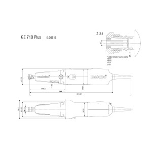 Прямошліфувальна машина METABO GE 710 G Plus (600616000)