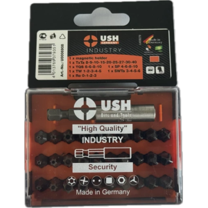 Набір насадок викруткових USH Industry : 1/4