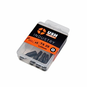 Насадка викруткова USH Industry: TORX TAMPER TT25 x 25 мм, Уп. 5 шт.