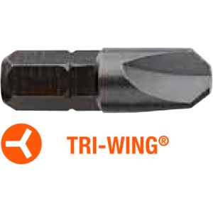 Насадка викруткова USH Industry : TRI-WING TW1 x 25 мм, Уп. 5 шт.