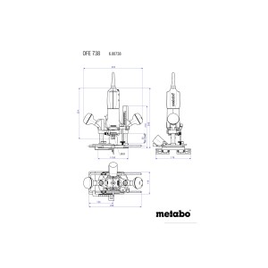 Фрезер METABO OFE 738 (600738000)