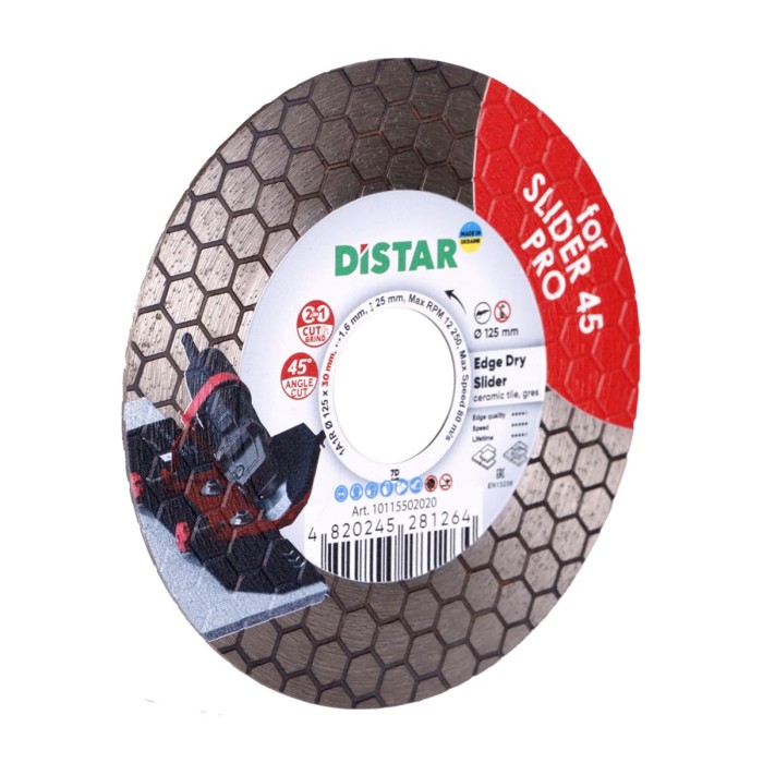 Круг алмазний вiдрiзний 1A1R 125x1,6/1,2x25x30 Edge Dry Slider Круг алмазний вiдрiзний 1A1R 125x1,6/1,2x25x30 Edge Dry Slider