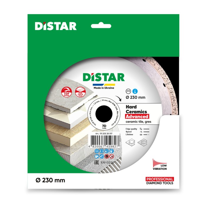 Круг алмазний вiдрiзний 1A1R 230x1,6/1,2x10x25,4 Hard ceramics Advanced Круг алмазний вiдрiзний 1A1R 230x1,6/1,2x10x25,4 Hard ceramics Advanced