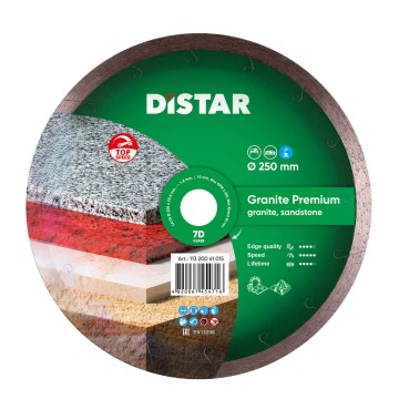 Круг алмазний вiдрiзний 1A1R 250x1,8x10x25,4 Granite Premium