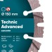 Круг алмазний вiдрiзний 1A1RSS/C3 150x2,3/1,5x11x22,23-12-HIT Technic Advanced