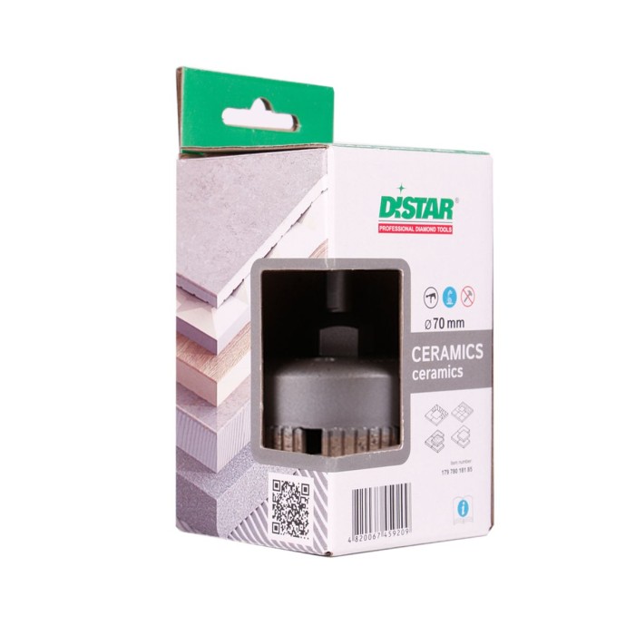 Свердло алмазне DDS-W 70x47-7 S10 Ceramics Свердло алмазне DDS-W 70x47-7 S10 Ceramics