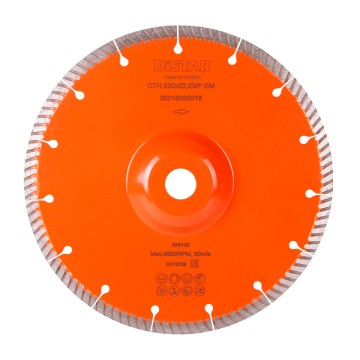 Круг алмазний вiдрiзний 1A1R Turbo 230x2,3x9x22,23/F Laser CTH 230x22,23F GM