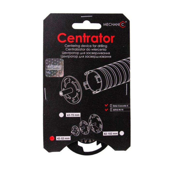 Центратор для засвердлювання Centrator 42/52 Центратор для засвердлювання Centrator 42/52