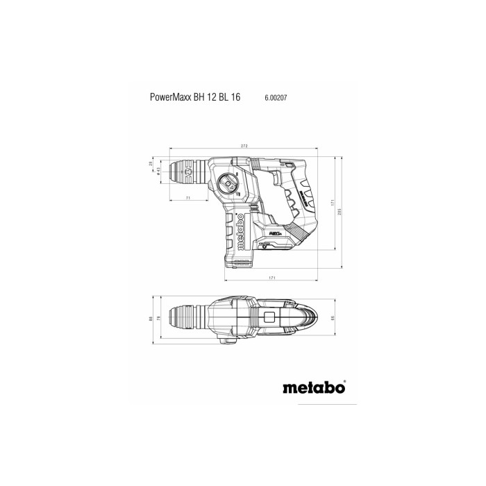 BH 18 LTX BL 16 Акумуляторний перфоратор BH 18 LTX BL 16 Акумуляторний перфоратор
