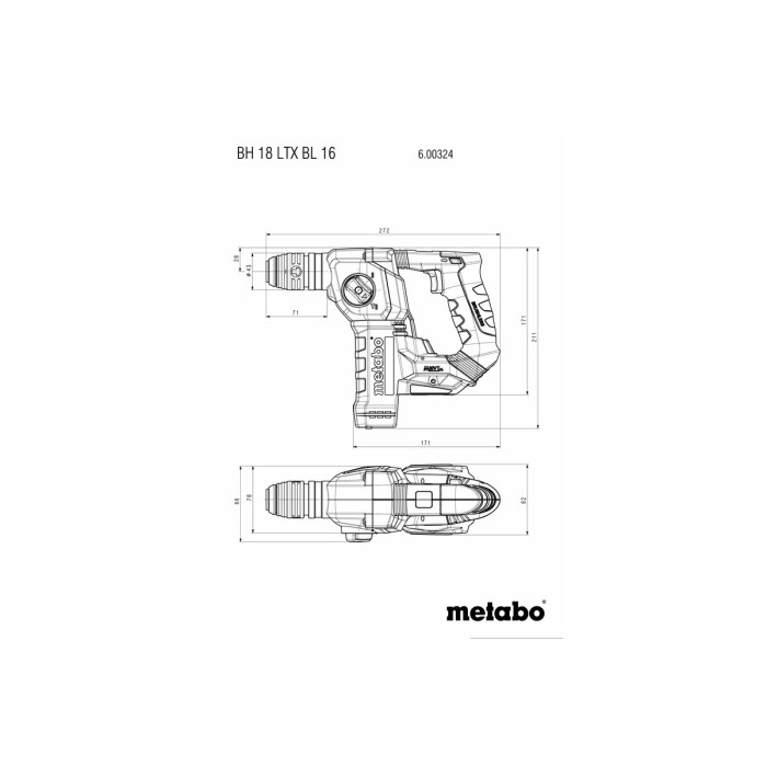 KH 18 LTX BL 24 Акумуляторний перфоратор KH 18 LTX BL 24 Акумуляторний перфоратор