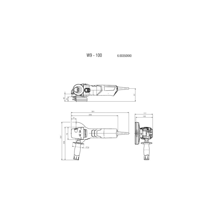 W 850-125 Set Кутова шліфувальна машина W 850-125 Set Кутова шліфувальна машина