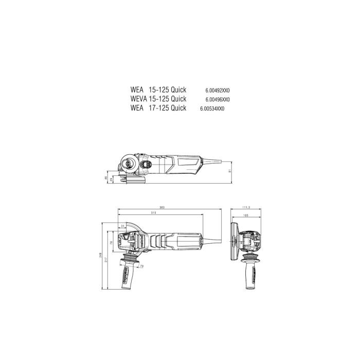 W 13-150 Quick Кутова шліфувальна машина W 13-150 Quick Кутова шліфувальна машина
