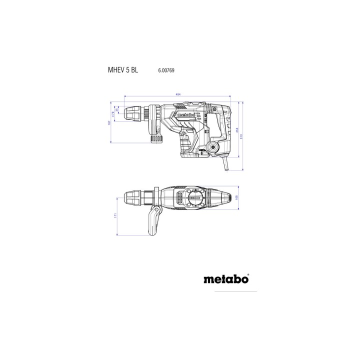 KHEV 8-45 BL Комбінований перфоратор KHEV 8-45 BL Комбінований перфоратор