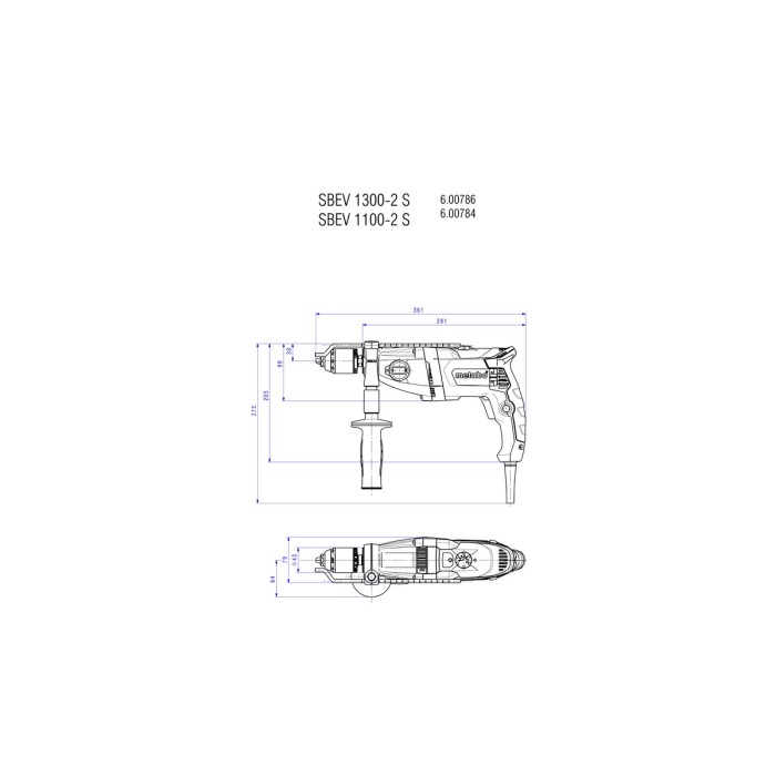 BEV 1300-2 Дриль BEV 1300-2 Дриль