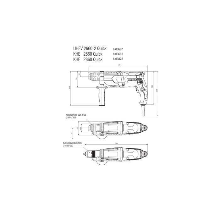 SB 850-2 Ударний дриль SB 850-2 Ударний дриль