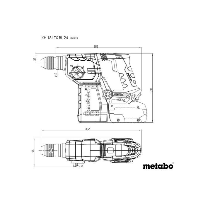 KH 18 LTX BL 24 Q Акумуляторний перфоратор KH 18 LTX BL 24 Q Акумуляторний перфоратор