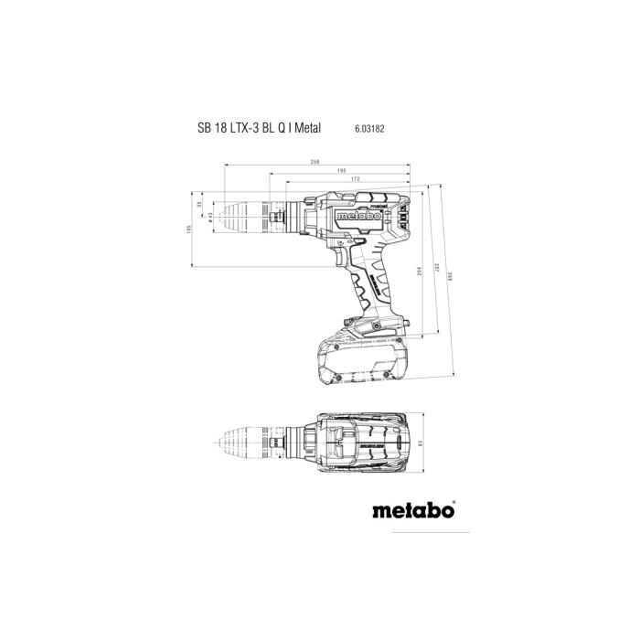 SB 18 LTX-3 BL Q I Metal Акумуляторний ударний дриль SB 18 LTX-3 BL Q I Metal Акумуляторний ударний дриль