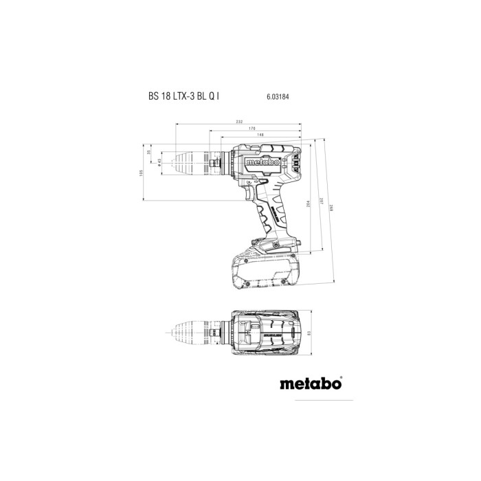 BS 18 LTX-3 BL I Metal Акумуляторний дриль-шуруповерт BS 18 LTX-3 BL I Metal Акумуляторний дриль-шуруповерт