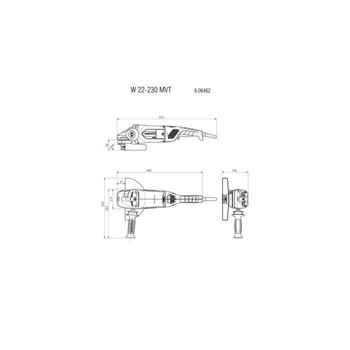 WPB 13-125 Quick DS Кутова шліфувальна машина WPB 13-125 Quick DS Кутова шліфувальна машина