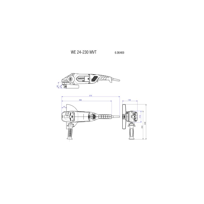 W 850-115 Кутова шліфувальна машина W 850-115 Кутова шліфувальна машина