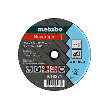 Novorapid 180 x 1,5 x 22,23 Inox, TF 41 (616273000)