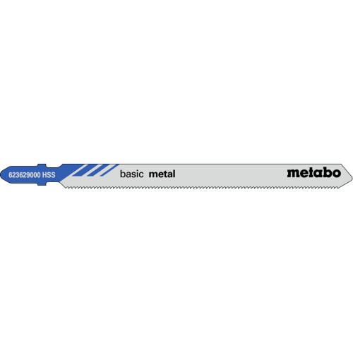 5 пилкових полотен для лобзиків «basic metal», 106/ 1,2 мм (623629000)