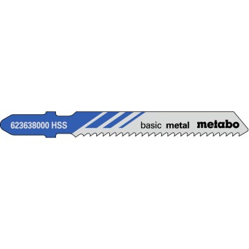 25 пилкових полотен для лобзиків «basic metal», 51/2,0 мм (623618000)
