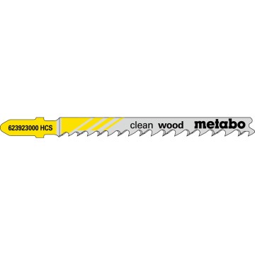 5 пилкових полотен для лобзиків «clean wood», 74 мм/progr. (623923000)