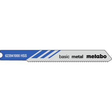 5 пилкових U-подібних полотен для лобзиків «basic metal», 52/1,2 мм (623941000)