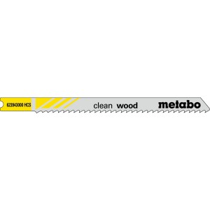 5 пилкових U-подібних полотен для лобзиків «clean wood», 82/2,5 мм (623943000)