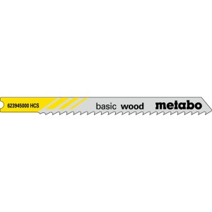 5 пилкових U-подібних полотен для лобзиків «basic wood», 74/ 3,0 мм (623945000)
