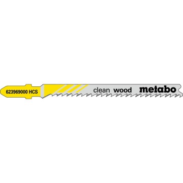 5 пилкових полотен для лобзиків «clean wood», 74/ 2,7 мм (623969000)