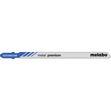 5 пилкових полотен для лобзиків «metal premium», 106/ 1,8 мм (623979000)