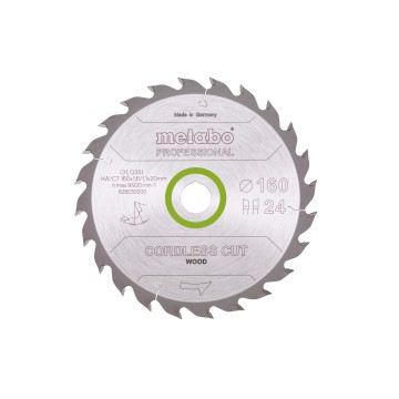 Пилкове полотно «cordless cut wood - professional», 160x20 (16), Z24 WZ 22° (628030000)