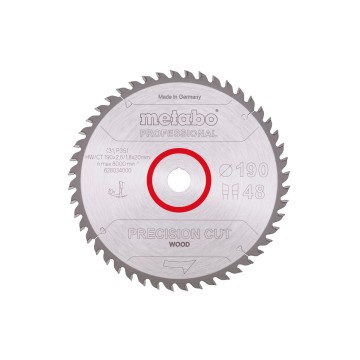 Пилкове полотно "precision cut wood - professional", 190x20, Z48 WZ 10° (628034000)