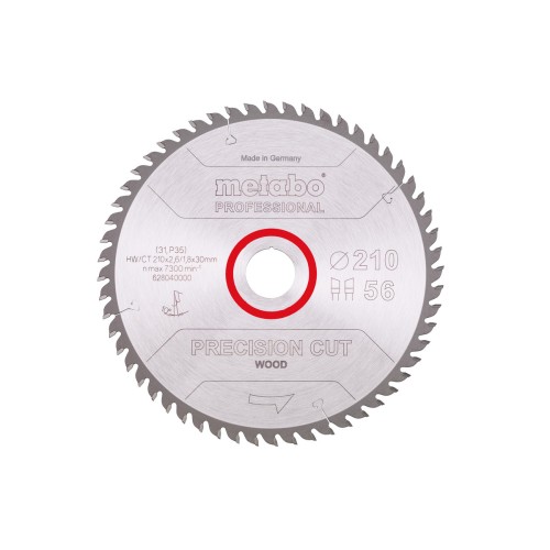 Пилкове полотно "precision cut wood - professional", 210x30, Z56 WZ 10° (628040000)