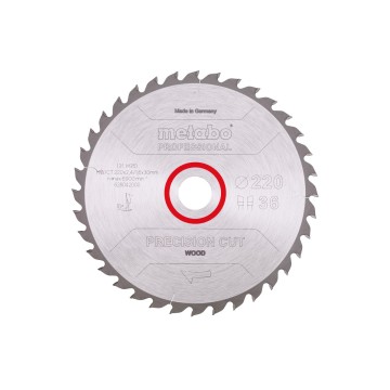 Пилкове полотно "precision cut wood - professional", 220x30, Z36 WZ 10° (628042000)