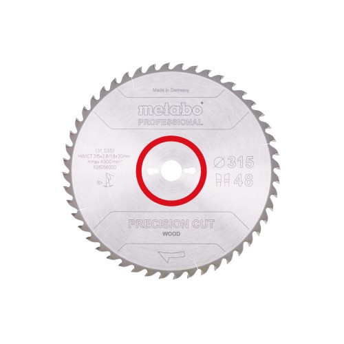 Пилкове полотно "precision cut wood - professional", 315x30, Z48 WZ 15° (628056000)