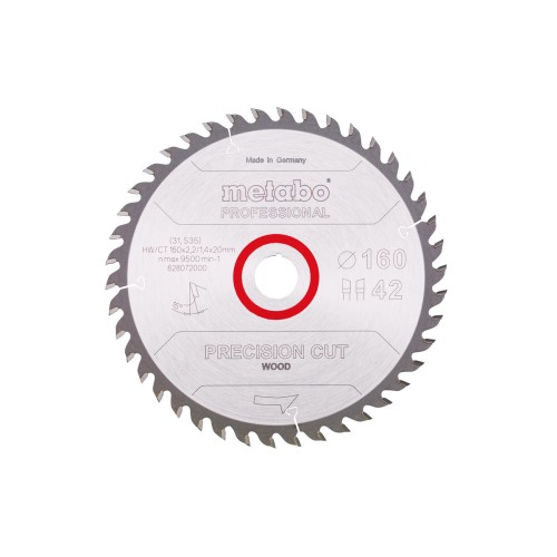 Пилкове полотно «precision cut wood - professional», 160x20, Z42 WZ 15° (628072000)