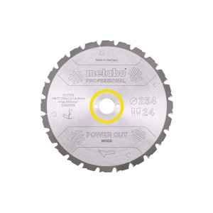 Пилкове полотно "power cut wood - professional", 254x30, Z24 WZ 5° neg. (628220000)