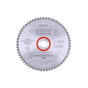 Пилкове полотно "precision cut wood - professional", 254x30, Z60 WZ 5° neg. (628222000)