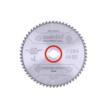 Пилкове полотно "precision cut wood - professional", 254x30, Z60 WZ 5° neg. (628222000)