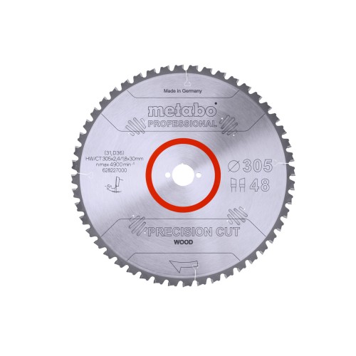 Пилкове полотно "precision cut wood - professional", 305x30, Z48 WZ 5° neg. (628227000)