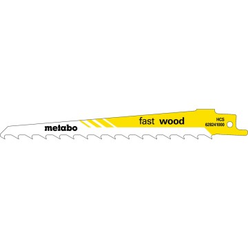 5 пилкових полотен для шабельних пилок «fast wood», 150 x 1,25 мм (628241000)