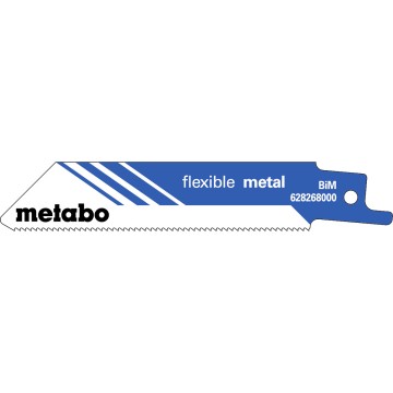 5 пилкових полотен для шабельних пилок «flexible metal», 100 x 0,9 мм (628268000)