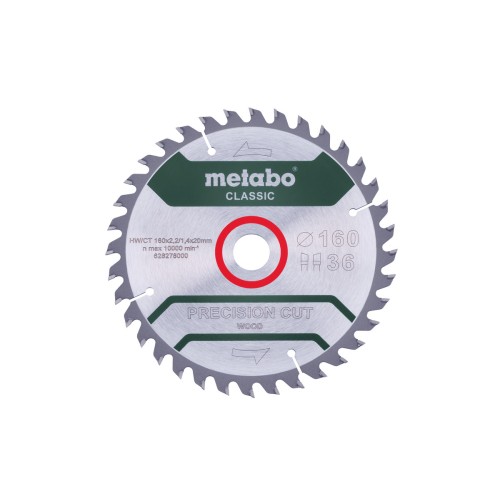 Пилкове полотно "precision cut wood - classic", 160x20 Z36 WZ 10° (628278000)