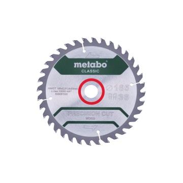Пилкове полотно "precision cut wood - classic"", 165x20 Z36 WZ 15° (628281000)